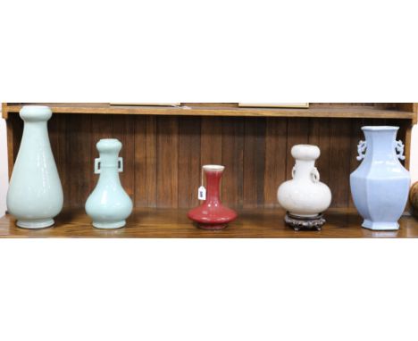 Five Chinese ceramic vases