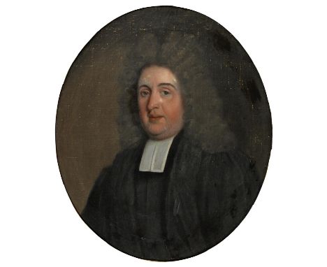 ENGLISH SCHOOL, MID 18TH C - PORTRAIT OF THE REVEREND GEORGE MASO,N MA RECTOR OF ORDSALL NOTTINGHAMSHIRE, BUST LENGTH, OIL ON