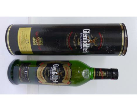 A bottle of Glenfiddich Special Reserve Single Malt Scotch Whisky, aged 12 years, in presentation box