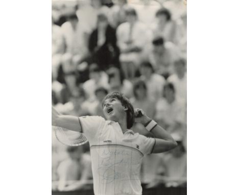 Jimmy Connors signed 12x8 inches black and white photo. James Scott Connors (born September 2, 1952) is an American former wo