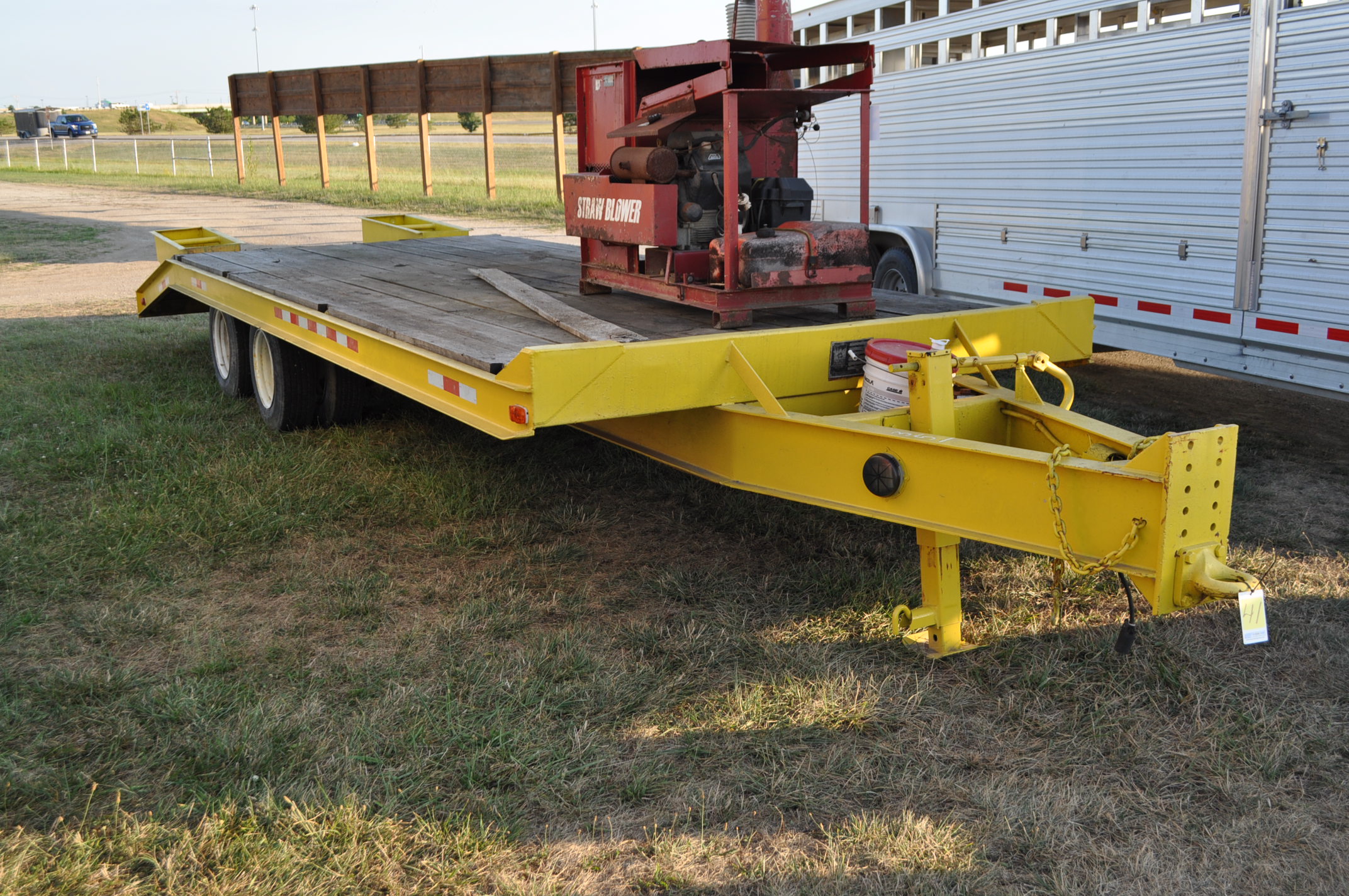 19'+5' dual tandem pintle hitch trailer, 16.5 tires, 8' wide ...