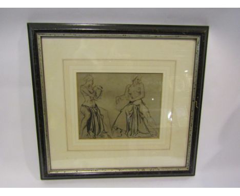 Sepia print of two young women after SIR WILLIAM RUSSELL FLINT (1880-1969), signed in the plate lower right, 16cm x 20cm
