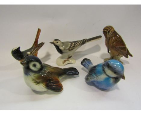 Five Goebel bird figures