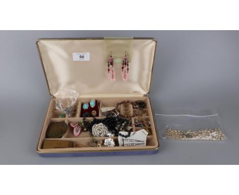 Collection of vintage jewellery to include Christian Dior, Swarovski etc
