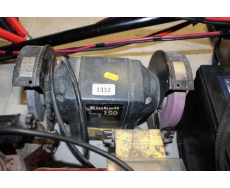 An Einhell bench grinder 
