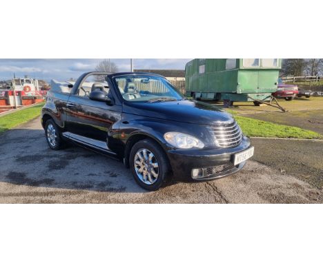 2006 Chrysler PT Cruiser Limited Convertible, 2,429cc, petrol/manual. Registration number MT56 YDU. Chassis number 1C3HHN5X97