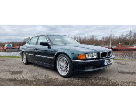 1996 BMW 740iL, 4398cc. Registration number P919 FFJ. Chassis number WBAGJ82060DB29182. Engine number 50331314. The E38 serie