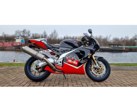 2000 Aprilia RSV Mille R, 997cc. Registration number W851 DWU. Frame number ZD4ME0010Y5100596. Engine number R0690629. Sold w