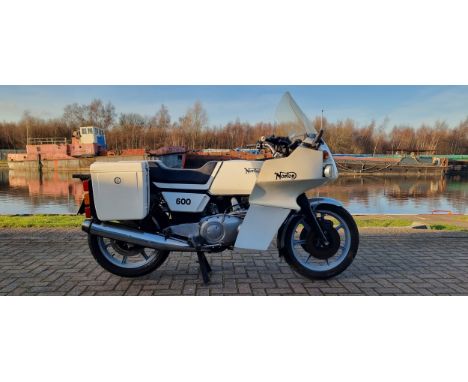1984 Norton Interpol 2 ex South Yorkshire Police, 588cc. Registration number A834 BWE. Frame number 2040. Engine number 3011.