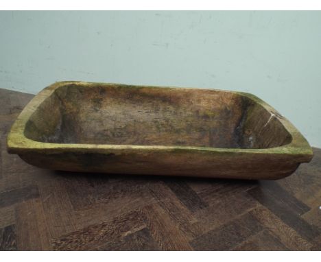 An wooded bath or trough measuring 90x50cms approx      Wormed