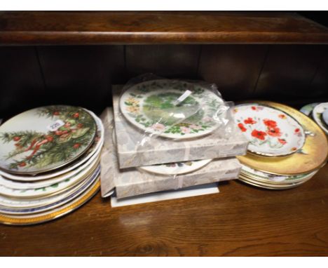 A large collection of Coalport, Davenport and Royal Worcester limited edition plates various designs