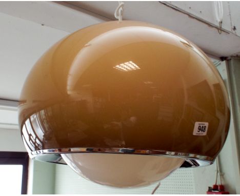 A 1970's Harvey Guzzini hanging electric light fitting