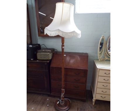 Oak standard lamp 