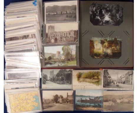 Postcards, a selection of approx. 220 cards to include The Lake District (approx. 120) and other UK, RPs, printed and a few a