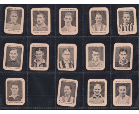 Trade cards, Thomson, Footballers - Hunt the Cup Cards, 'K' size (set, 52 cards) (gd)