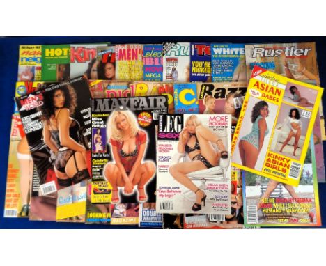 Glamour magazines, a collection of approx. 50 adult glamour magazine, 1980's onwards, various titles including Play Dames, Ru