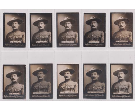 Cigarette cards, Scouting interest 57 cards all depicting Baden Powell includes 27 Ogden Guinea Gold mainly head and portrait