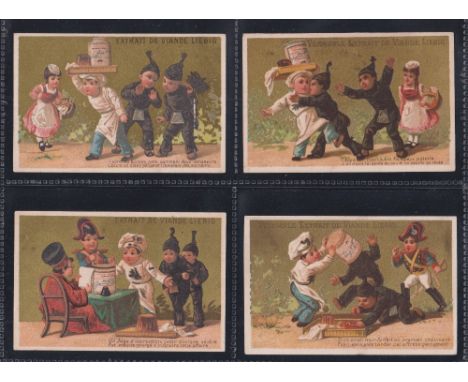Trade cards, Liebig, complete set S98 (French) the Chimney Sweep & the Pastry Cook (4 cards gd, 2 cards fair)
