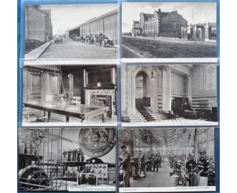 Postcards, London, a set of 6 cards featuring The Clement-Talbot Motor Works, Ladbroke Grove, North Kensington founded in 190