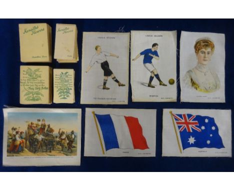 Tobacco silks, selection including Kensitas Flowers in folders of issue, 24 'L' size, 33 small size, plus approx. 50 Phillips
