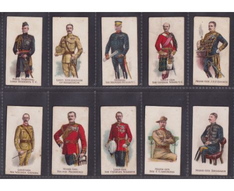 Cigarette cards, Smith's, Boer War Series (Coloured) (set 50 cards) inc. Baden-Powell (mixed condition, fair/gd)