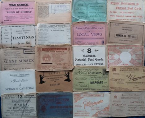 Postcard Envelopes, approx. 75 postcard set paper envelopes to include Midland Railway, Daily Mail, Nelson Pictorial Postcard