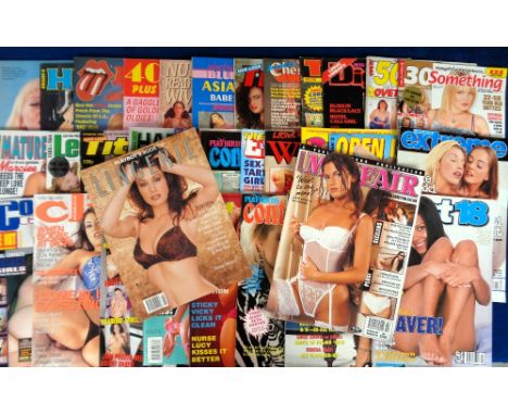 Glamour magazines, a collection of approx. 50 adult glamour magazine, mostly 1990's onwards, various titles including Gallery