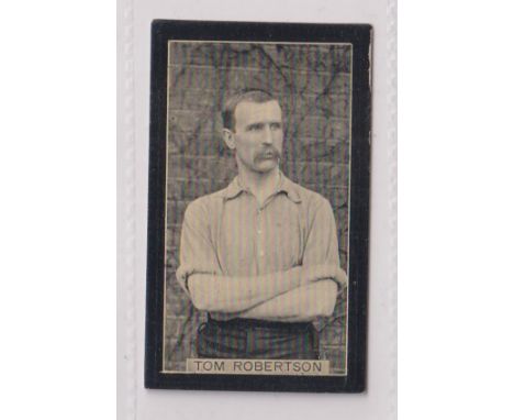 Cigarette cards, F J Smith, Champions of Sport, (Red Back, Studio Brand), no 50 Tom Robertson Football (light scuffing on out