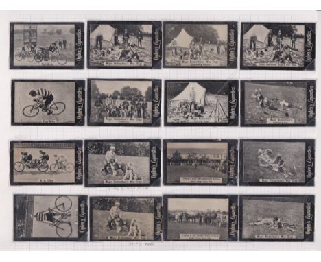Cigarette cards, Ogden's Tabs type, Item 95D General interest 21 cards plus 4 minor variations, including 9 different Cyclist