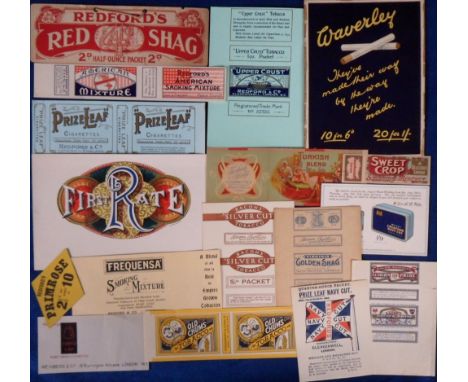 Tobacco Advertising, a selection of approx. 120 items to include shop display, cigarette packets, coupons, blotter, wrappers,