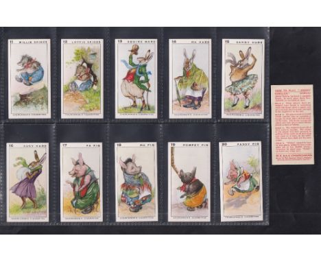 Cigarette cards, Churchman's, Frisky (set, 52 cards plus instructions leaflet) (vg) (53)