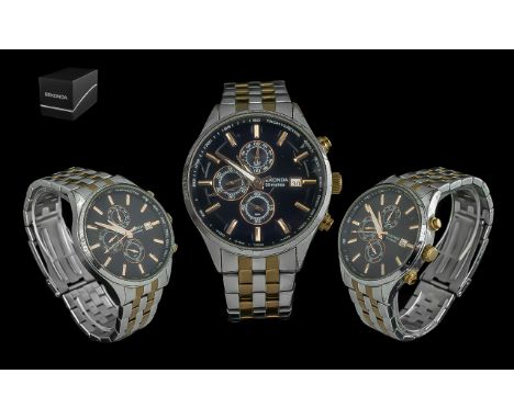 Sekonda - Gents Stainless Steel Multi-Dial Chronograph Wrist Watch. Features Water Resistant 50 Metres, Just / Date Display W