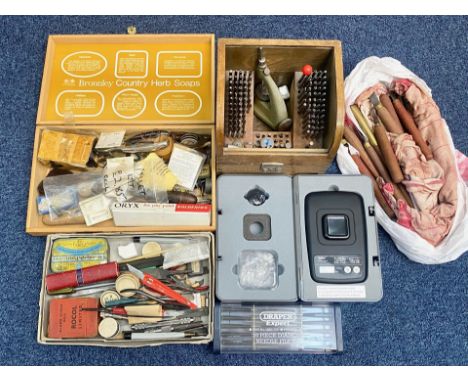 Mixed Lot Of Hand Tools To Include A Staking Set, Carat Scale, Needle File Set, Assorted Pliers, Screw Drivers, Chisels etc