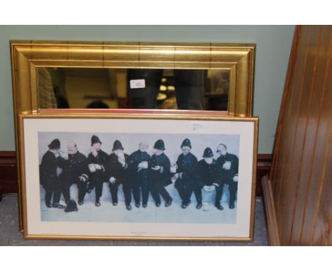 Print-9 pints of the law & gilt mirror