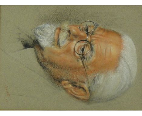 George Grayston
2 coloured pastels, portrait of a man 1946, 14.5" x 10.5" and portrait of a woman 1922, 10" x 7", both signed