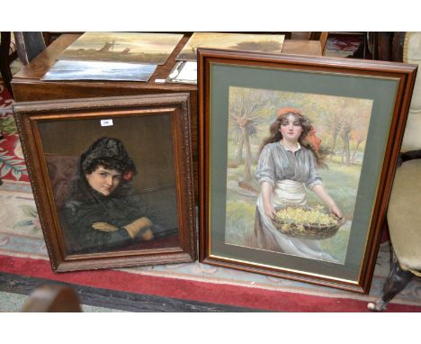 Prints - portrait of a Spanish lady; another portrait (2)