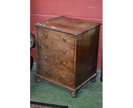 A George III walnut cabinet (converted from a commode)