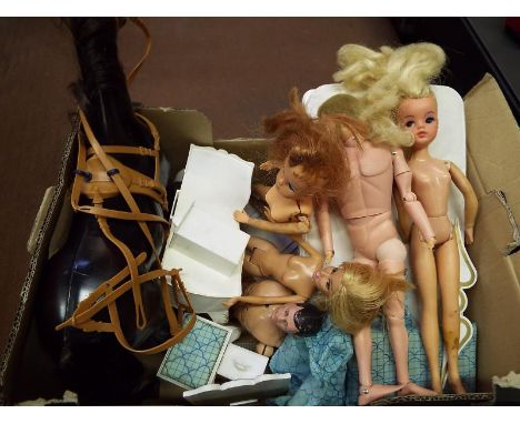 A collection of Sindy, Action Man and accessories and similar (a/f)