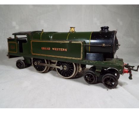 Model Railways - A Hornby No. 2 Special O gauge tank locomotive 4-4-2T, green Great Western livery, operating No. 2221 in ori