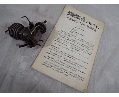 A Frog 429 B.B. 2.5 diesel competition engine for a model aircraft, ca 1950's