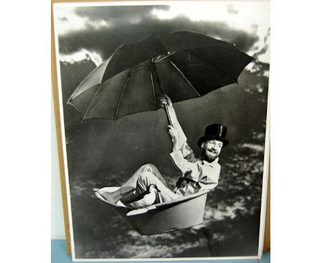 After Angus McBean (1904-1990) - A black and white print of Audrey Hepburn, 49.5 x 37.5cm; together with two others (3)