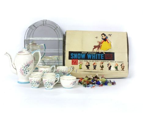 A Marx toys Walt Disney Snow White and the Seven Dwarfs child's tea set, boxed, a Crownford pottery coffee set, and a collect