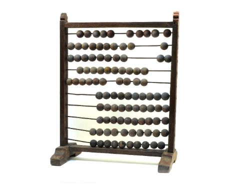 Assorted items to include; an antique abacus, a chrome extendable shaving mirror, and a matching adjustable magnifier, and de