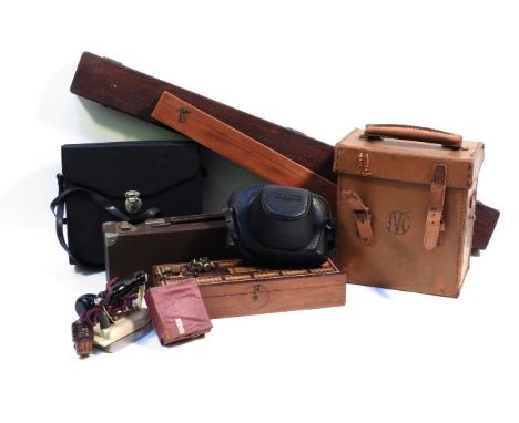 Assorted instruments, to include a Luco Art MKII compass beam, Universal Avometer, Richter Trouble Detector, Miranda Camera, 