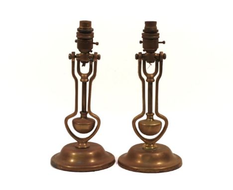 A pair of brass ships gimble electric wall lights, stamped 'Playmit AP 9000, and a compass inscribed 'Pex, Philadelphia & Bal