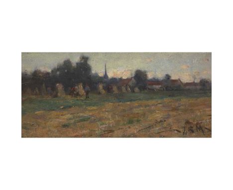 JOHN REID MURRAY (SCOTTISH 1861-1906) CALMPTHOUT, BORDERS OF HOLLAND Signed with initials lower right, inscribed with title, 