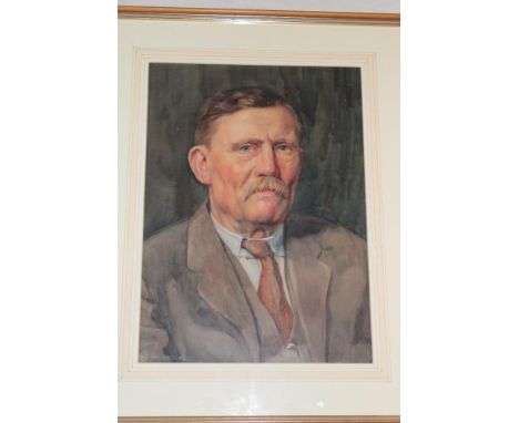 P** Holbrooke - watercolourBust portrait of a gentleman, signed, 17½" x 12½"