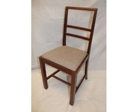 A 1960's mahogany bedroom chair by Heals of Tottenham Court Road London