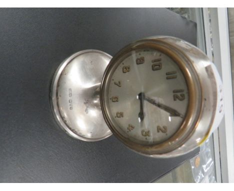 SILVER HALLMARKED CLOCK - S/D