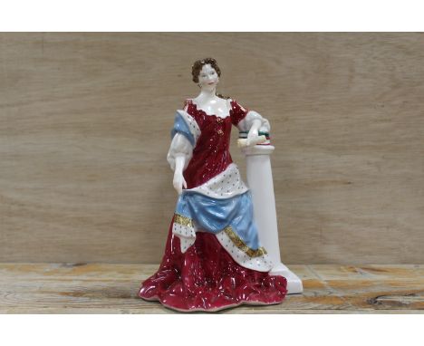 A ROYAL WORCESTER LIMITED EDITION FIGURINE 'QUEEN ANNE' NUMBER 355 OF 4500